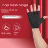 EBayin Men's and Women's Sports Cycling Fitness Half Finger Gloves Rock Climbing, Mountain Racing, Shooting Outdoor Fitness Gloves (Rose Red,M) view 4