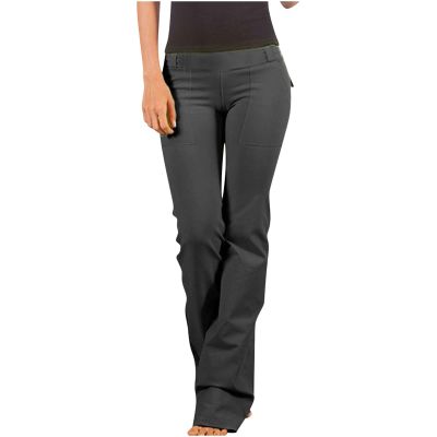 Women Relaxed Fit High Waist Cargo Pants Baggy Stretch Straight Leg Trendy Y2K Teen Girls Hiking Travel Causal Pants Black