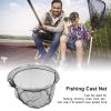 Yuecoom Fishing Net Stainless Steel Foldable Lightweight Soft Catching Accessories Fishing Gear and Equipment for Birds Fish for Kids Men Women view 2