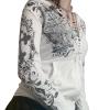 Karwuiio Women's Zip Up Crop Hoodies Long Sleeve Vintage Graphic Hooded Sweatshirt Aesthetic Y2k Jacket with Pocket (B-White, S) view 3