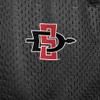San Diego State University Primary Mark Men's Adult Athletic Gym Shorts 7" Inseam, Black, Medium view 4
