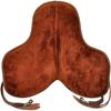 Brown All Purpose Synthetic Treeless Freemax English Saddle with Stirrup for Horse (17" Seat) view 3