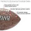 Xcello Sports Junior Football 2-Pack w/Pump - (Black/Green Lightning, Brown/White Topo) view 3