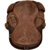 Brown All Purpose Synthetic Treeless Freemax English Saddle with Stirrup for Horse (16" Seat) view 2