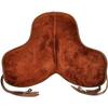 Brown All Purpose Synthetic Treeless Freemax English Saddle with Stirrup for Horse (16" Seat) view 3