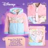 Disney Toddler Girls Winter Coat - Reversible Quilted Hooded Puffer Jacket - Insulated Faux Fur Lined Jacket for Girls (2T-8), Size 3T, Princess Pink/Blue view 3