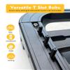 T Slot Bolts for Roof Rack Cross Bars, Platform, Cargo Basket, Stainless Square T Track Bolt Adapter to Secure Bike/Ski/Kayak Rack, Solar Panel, Awning, 4mm Thick view 3
