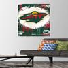 Trends International NHL Minnesota Wild - Maximalist Logo 23 Wall Poster, 22.37" x 34.00", Premium Poster & Push Pin Bundle view 2