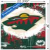 Trends International NHL Minnesota Wild - Maximalist Logo 23 Wall Poster, 22.37" x 34.00", Premium Poster & Push Pin Bundle view 3