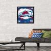 Trends International NHL Colorado Avalanche - Maximalist Logo 23 Wall Poster, 22.4L x 14.7W, Black Framed Version view 2