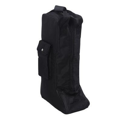 Boot Bag, Oxford Cloth and Leather Portable Storage Bag with Handle for Cowboy Boots Snow Boots