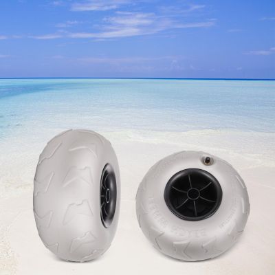 Bacacoo Beach Inflatable Wheels, 2pcs Balloon Wheels 10" Replacement Big Beach Sand Tires, Beach Balloon Wheels, for Kayak Dolly Canoe Canoe Cart and Buggy