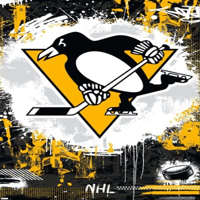 NHL Pittsburgh Penguins - Maximalist Logo 23 Wall Poster, 22.4L" x 14.7W", Premium Unframed Version
