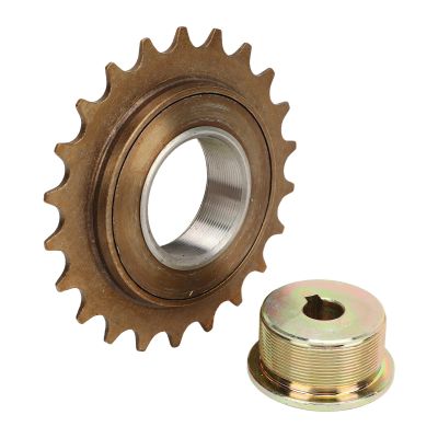 Alomejor Freewheel Adapter Set, Left Drive Adapter, Threaded Freehub Replacement, Motor Compatibility, 22T Sprocket for Electric Scooters, E-Bikes, an