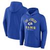 Fanatics Men's Royal Los Angeles Rams Between The Pylons Pullover Hoodie view 1