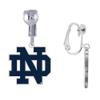 Notre Dame UniversityLogo Earrings (CLIP) view 1