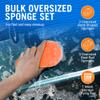 Extra Large Boat Bail Sponge and Bone Sponge Set, 6 Pack Cellulose and Soft Touch Sponges for PWC, Kayak, Pontoon, or Car Washing and Cleaning, Includes Storage Bag view 2