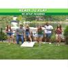 Slick Woody's Professional-Grade Cornhole Boards - 4'x2' Solid Wood Regulation Football Team Corn Hole Toss Game with 8 Resin Filled Bags view 2