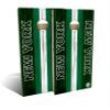 Slick Woody's Professional-Grade Cornhole Boards - 4'x2' Solid Wood Regulation Football Team Corn Hole Toss Game with 8 Resin Filled Bags view 1