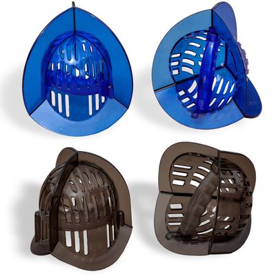 AquaLogix Bell Combo (2 Sets) | High Resistance Blue & Medium Resistance Smoke Bells | Pool Strength Equipment for Upper Body & Core | Pool Dumbbells | Water Weight | Joint Friendly