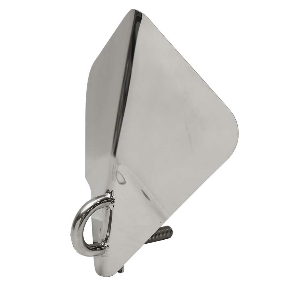 Chaparral Boat Bow Chafe Plate 20.00013 | 246 SSI 9 7/8 x 7 3/4 Inch Stainless