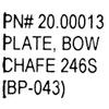 Chaparral Boat Bow Chafe Plate 20.00013 | 246 SSI 9 7/8 x 7 3/4 Inch Stainless view 4