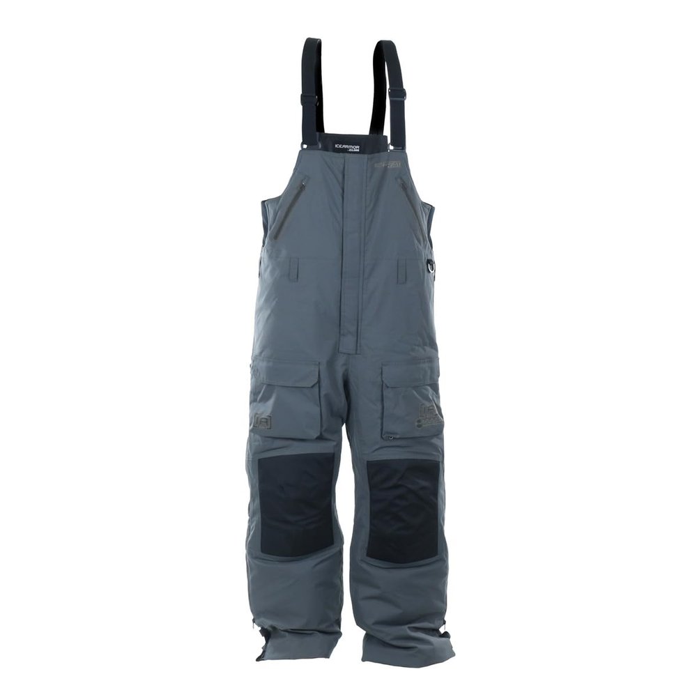 ICEARMOR by Clam Rise Float Bib, Charcoal/Black, Medium