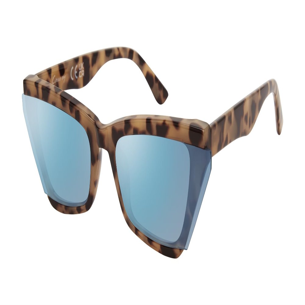 Circus NY by Sam Edelman Women's CC607 Vintage Rectangular Cat Eye Sunglasses with UV400 Protection - Trendy Gifts for Her, 67mm