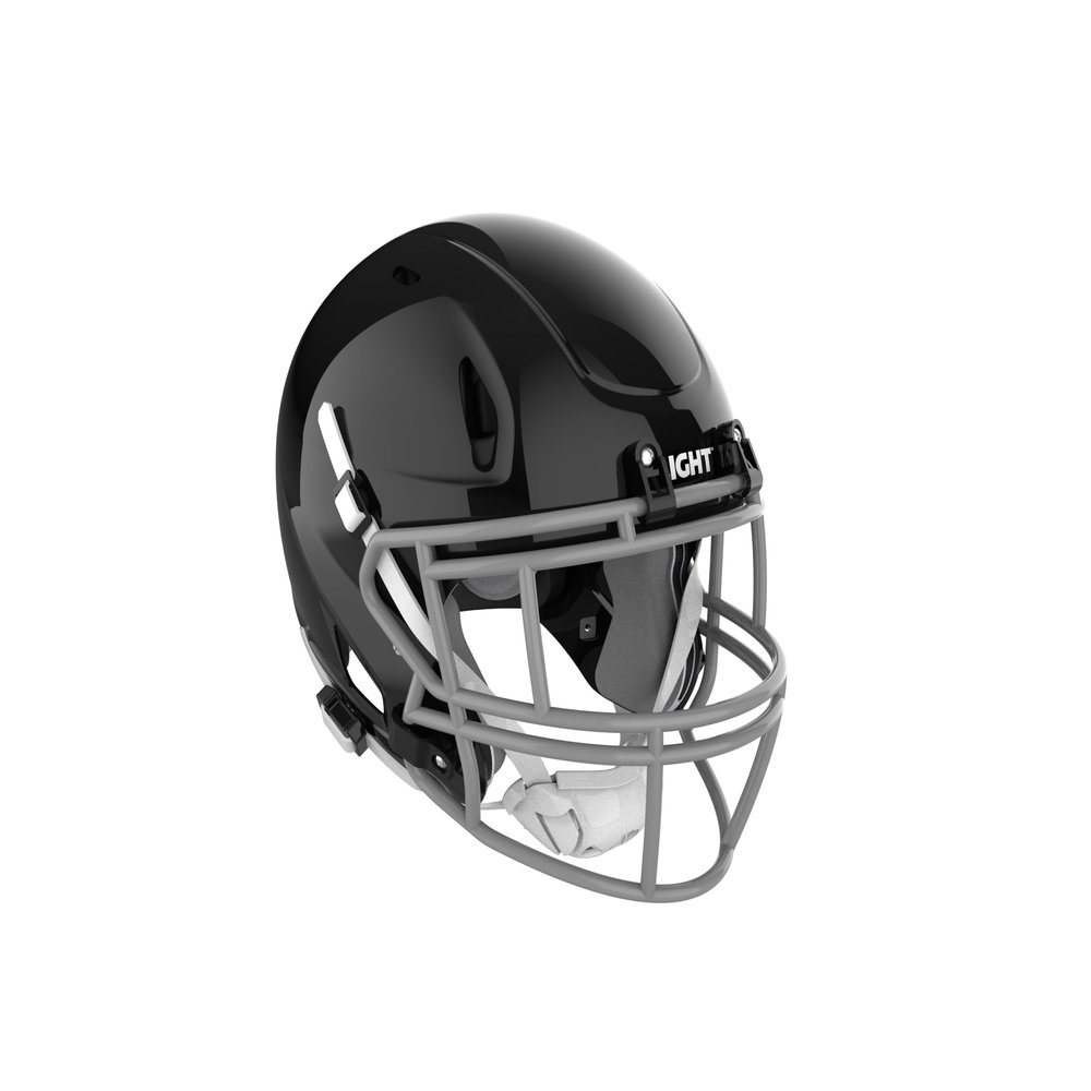 LIGHT Helmets LS2 Youth Helmet (Gloss Black, Large)