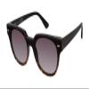 Circus NY by Sam Edelman Women's CC625 Vintage Cat Eye Round Sunglasses with UV400 Protection-Trendy Gifts for Her, 50 mm, Black & Tortoise view 1