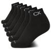 Calvin Klein Girls Ankle Socks - 6 Pack Stretch Performance Cushioned Athletic Quarter Socks with Arch Support, Size Medium, Black view 1