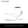 Calvin Klein Girls Ankle Socks - 6 Pack Stretch Performance Cushioned Athletic Quarter Socks with Arch Support, Size Medium, Black view 3
