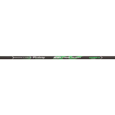 Victory Archery RIP XV 0.204" Small Diameter Hunting Arrow (Spine: 300, 12 Pack Bare Shafts, Straightness 0.001 - Gamer - Green)