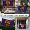 Desert Cactus FC Barcelona Flag Bara Barca Football Futbol Soccer 100% Polyester Indoor Outdoor 3x5 feet Baner (Flag D) view 3