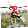 INOOMP 4Pcs Aluminum Alloy Guyline Cord Adjuster for Camping Tent Outdoor Activities Compact Rope Hanger Hook for Easy Tension Control and Secure Fixing Red view 3