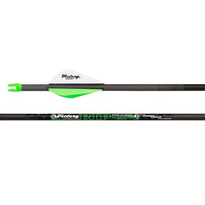 Victory Archery RIP 0.204" Fletched Arrow, 500 Spine, 6pk, Gamer, +/-.003