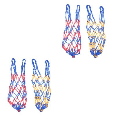 Sosoport 4pcs Football Storage Bag Mesh Ball Bags for Basketball Mesh Material for Training Institutions