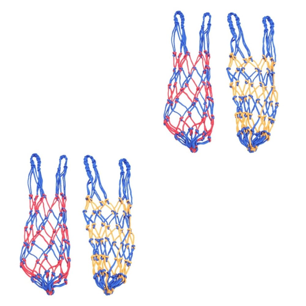 Sosoport 4pcs Football Storage Bag Mesh Ball Bags for Basketball Mesh Material for Training Institutions