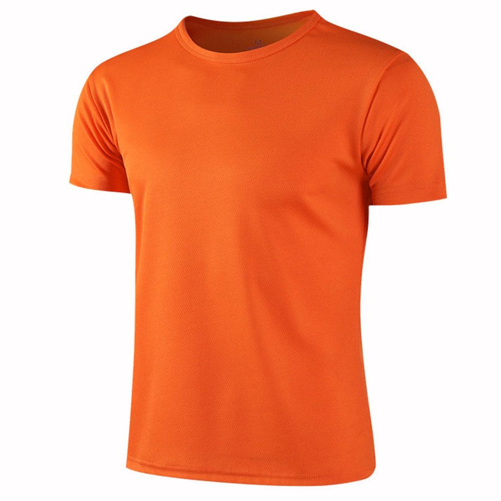 Fldy Kids Boys Girls Athletic T-Shirt Activewear UPF 50+ UV Sun Protection Rash Guard Swim Shirt Quick Dry Sun Shirt Orange 6-7 Years