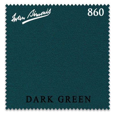 Iwan Simonis 860 Pool Billiard Table Cloth - Authorized Dealer (Dark Green, 8 ft)