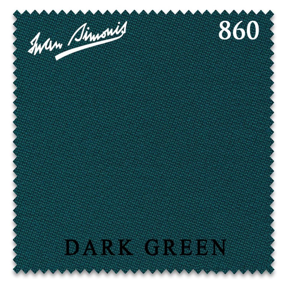 Iwan Simonis 860 Pool Billiard Table Cloth - Authorized Dealer (Dark Green, 8 ft)