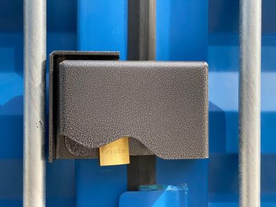 #3241 Insta Shipping Container Bolt-On Lock Box Left Handed