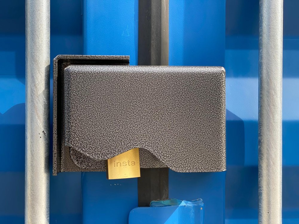 #3241 Insta Shipping Container Bolt-On Lock Box Left Handed