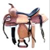 Youth Kids Barrel Horse Roughout Leather Saddle Suede Seat (8" Seat) view 1