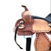 Youth Kids Barrel Horse Roughout Leather Saddle Suede Seat (8" Seat) view 2