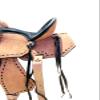 Youth Kids Barrel Horse Roughout Leather Saddle Suede Seat (8" Seat) view 3