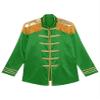 Rswnyirn Men's 60's Rock Band Halloween Sergeant Costume Musician Jacket Coat Hippie Fancy Dress Green X-Large view 3