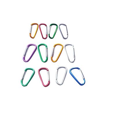 12Pcs Aluminum Carabiner D Ring, Includes Small 1.8" Carbineers, Medium 2.2" D Ring Clip, Biger 2.4" Multipurpose Carabiner Buckles (Each Size Randomly Mixed with 4 Colors).
