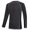 Mens Recycled Waffle Thermal Underwear Henley Top Long Sleeve Base Layer Set Crewneck Waffle Thermal Underwear Top and Bottom Set view 1