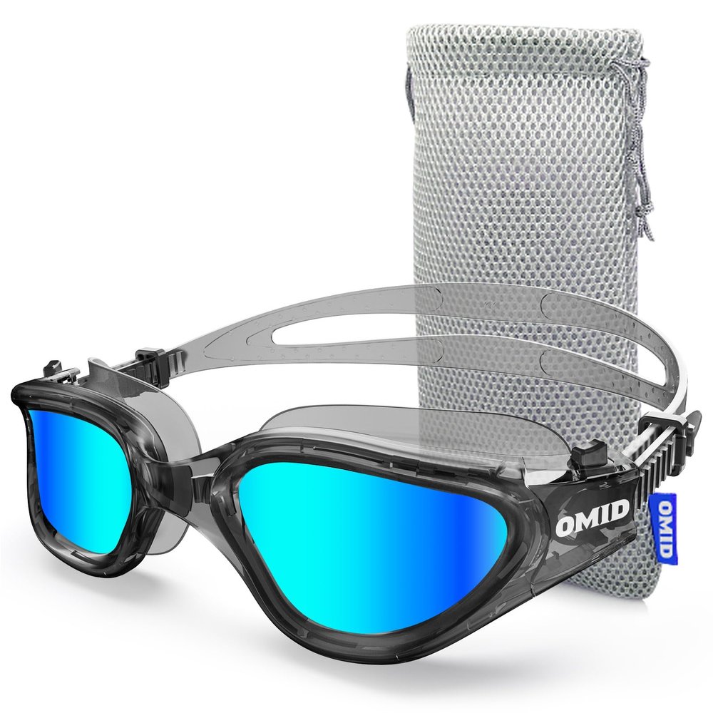 OMID Swim Goggles, P2 Lite Comfortable Anti-Fog Swimming Goggles for Men Women Adults Youth
